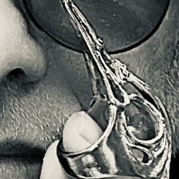 Axel Stocks 1990s Bird Skull Ring Signed Size 8 Detailed - Picture 4 of 15